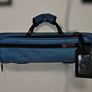 Protec Flute Slimline PRO PAC Teal Blue and Black Hard Case